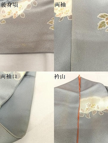 平和屋着物●訪問着 正倉院夾纈文様 金通し地 正絹 逸品 AAAT0229zg
