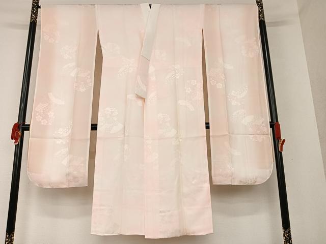平和屋着物●豪華振袖・長襦袢(袷)セット 駒刺繍 舞桜 金彩 金通し地 正絹 逸品 未使用 AAAT0233zg