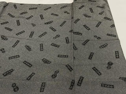 平和屋着物●江戸小紋 作家物 鮫小紋柄 黒地 正絹 逸品 AAAT0544zg