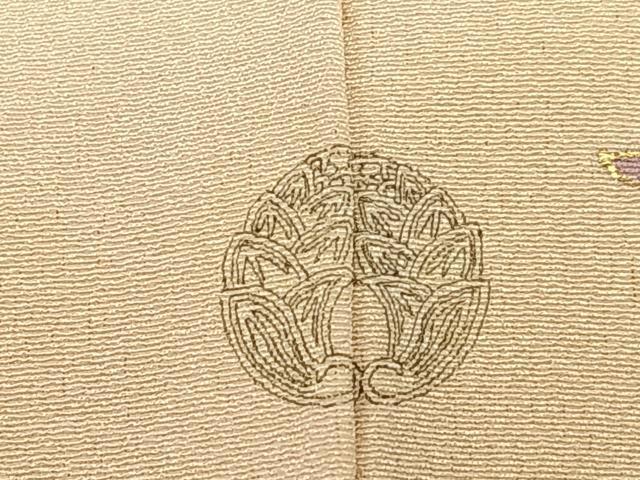 平和屋着物●本加賀友禅作家　成竹登茂男　訪問着　枝花文　金彩　正絹　逸品　AAAT0547zg