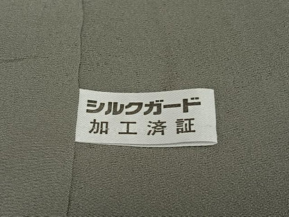 平和屋着物●本場染大島紬 井桁絣文様 正絹 逸品 AAAT0559zg