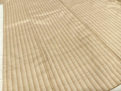平和屋着物●上質な紬 縞 正絹 逸品 AAAT0574zg