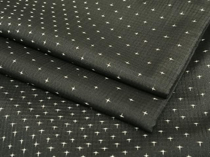 平和屋着物●本場大島紬 一元絣 黒地 正絹 逸品 AAAT0601zg