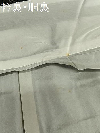 平和屋着物●本場大島紬　9マルキ　花唐草間道　黒地　正絹　逸品　未使用　AAAT0621zg