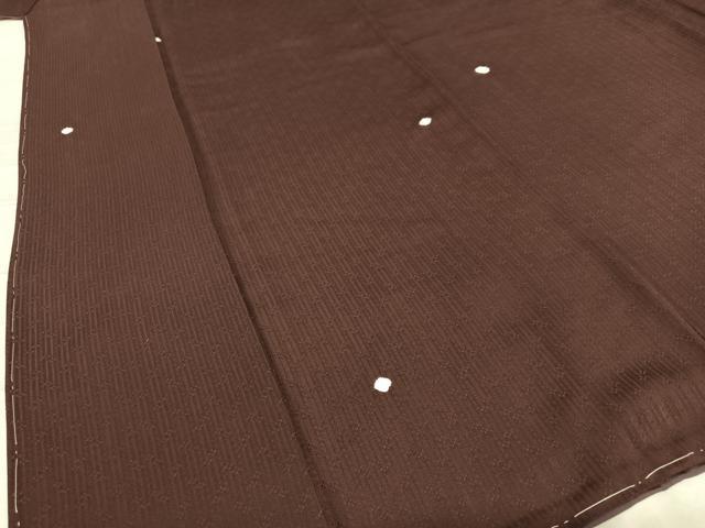 平和屋着物●上質な小紋 絞り 雪 正絹 逸品 AAAT0646zg