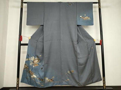 平和屋着物●TOKI志すい キモノモードオリジナルブランド 訪問着 器物文 鏡 櫛 簪 暈し染め 金銀彩 正絹 逸品 AAAT0907ck