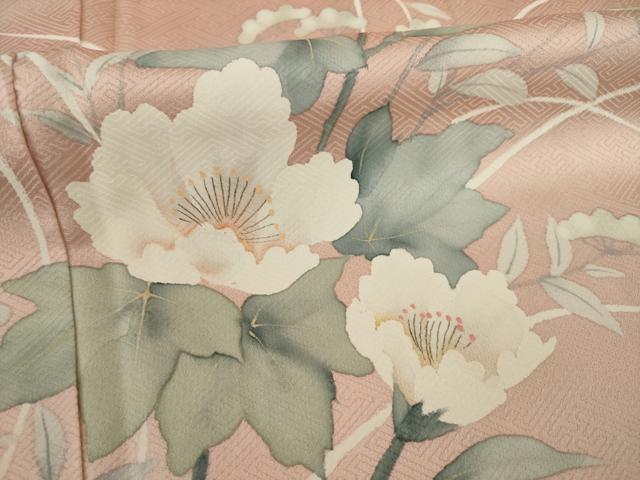平和屋着物●創業140年　小糸染芸の四代目　小糸敏　訪問着　枝花文　暈し染　金彩　正絹　逸品　未使用　AAAT0917ck