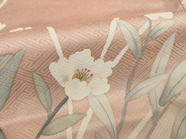 平和屋着物●創業140年　小糸染芸の四代目　小糸敏　訪問着　枝花文　暈し染　金彩　正絹　逸品　未使用　AAAT0917ck
