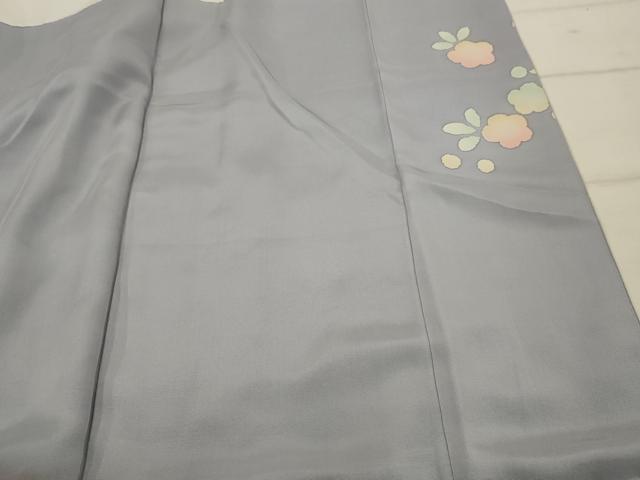 平和屋着物□訪問着 刺繍 扇面花文 暈し染め 金糸 金彩 正絹