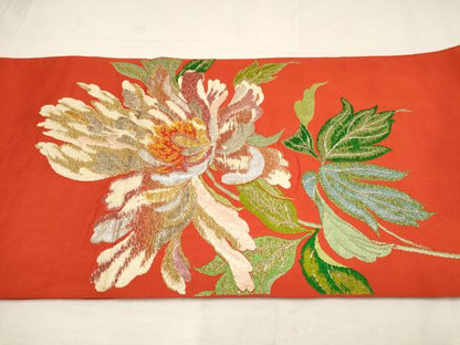 平和屋着物●龍村平蔵製 太鼓柄 本袋帯 国色錦 金銀糸 正絹 逸品 AAAT1312wj