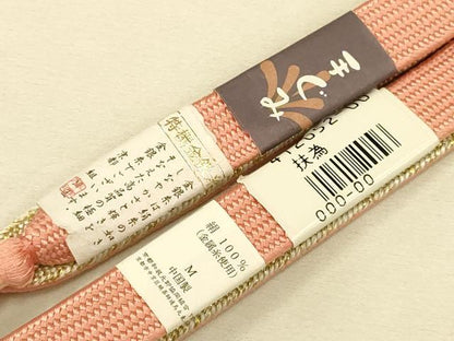 平和屋着物●和装小物 帯締め・帯揚げセット 高麗組 綾出し 金銀糸 丹後ちりめん 逸品 未使用 AAAT2166ay