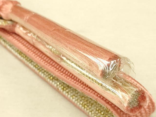 平和屋着物●和装小物 帯締め・帯揚げセット 高麗組 綾出し 金銀糸 丹後ちりめん 逸品 未使用 AAAT2166ay