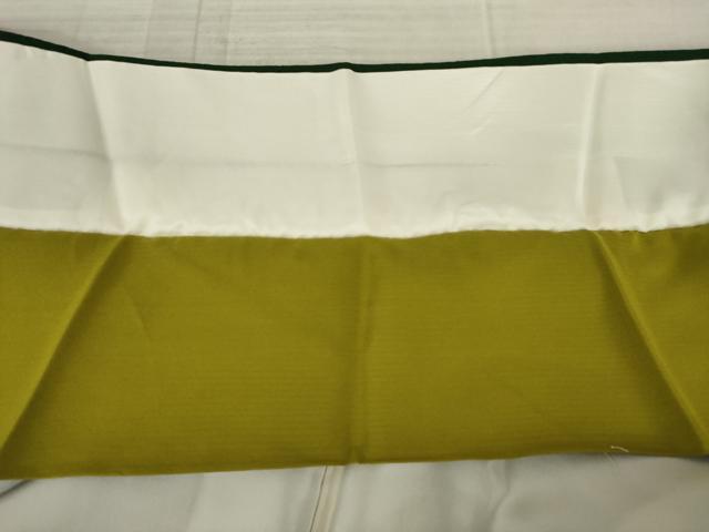 平和屋着物●豪華振袖　色無地　千歳緑色　刺繍　螺鈿　正絹　逸品　AAAT2206ck