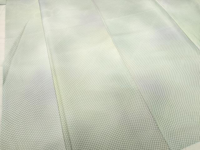 平和屋着物●お召　霞鹿の子文　暈し染め　正絹　逸品　AAAT2229ck