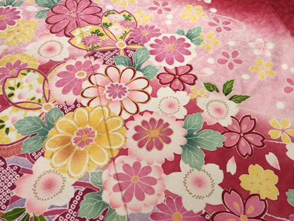 平和屋着物●豪華振袖 駒刺繍 流水舞花文 暈し染 銀通し地 正絹 逸品 AAAT2275ck