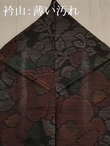 平和屋着物□本場大島紬 椿 正絹 逸品 AAAT2383dt