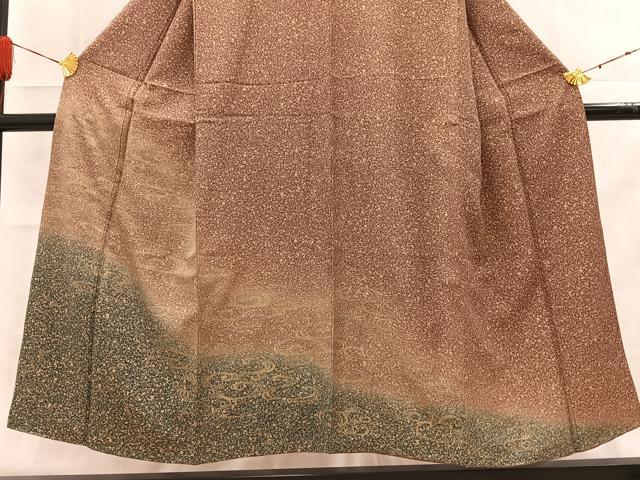 平和屋着物□訪問着 霞文 暈し染め 金彩 正絹 逸品 AAAT2444es
