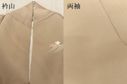 平和屋着物●創業460年・千總　訪問着　駒刺繍　花筏　金糸　金彩　西武百貨店扱い　正絹　逸品　AAAT3040np