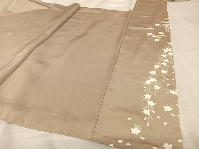 平和屋着物●創業460年・千總　訪問着　駒刺繍　花筏　金糸　金彩　西武百貨店扱い　正絹　逸品　AAAT3040np