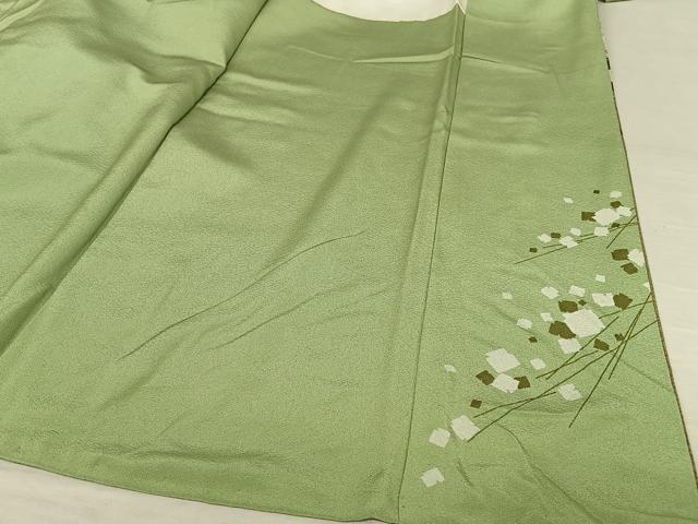 平和屋着物●中島博司 訪問着 桐 箔散らし 暈し染め 金彩 正絹 逸品 AAAT3060np