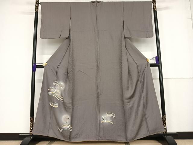 平和屋着物●訪問着 友禅 草花丸文 暈し染め 正絹 逸品 AAAT3083np