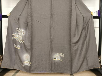 平和屋着物●訪問着 友禅 草花丸文 暈し染め 正絹 逸品 AAAT3083np