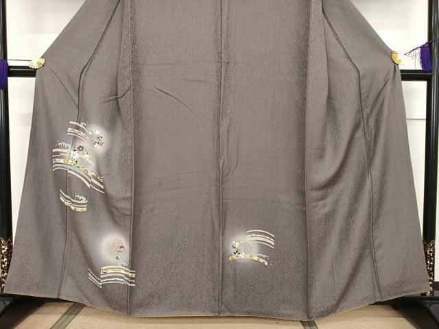 平和屋着物●訪問着 友禅 草花丸文 暈し染め 正絹 逸品 AAAT3083np
