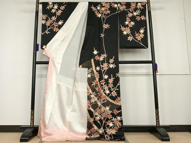 ◎吾妻徳穂 振袖 落款あり 袷 金駒刺繍 正絹 水色 パールトーン加工 美品 決算セール 吉澤友禅 新品正絹振袖 手縫い仕立付き 吾妻徳穂 赤