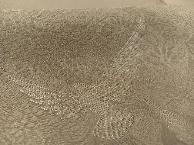 平和屋着物●染色作家 斉藤三才 訪問着 寿光織 三才鳥 銀糸 正絹 逸品 AAAT3097np