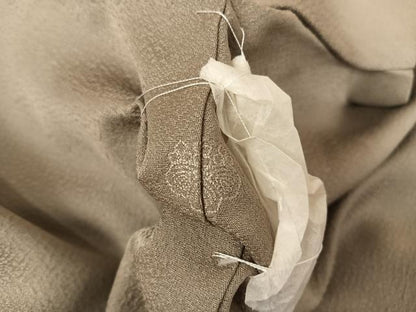 平和屋着物●染色作家 斉藤三才 訪問着 寿光織 三才鳥 銀糸 正絹 逸品 AAAT3097np