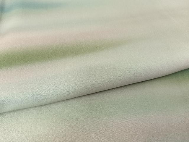 平和屋着物●染色作家 斉藤三才 訪問着 霞文 暈し染め 正絹 逸品 AAAT3100np