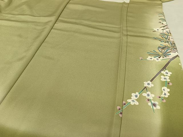 平和屋着物●本加賀友禅作家　前川哲　色留袖　飛鶴松文　暈し染め　正絹　逸品　AAAT3123np