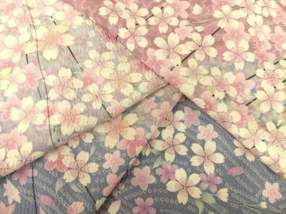 平和屋着物●訪問着 駒刺繍 枝桜 金糸 銀通し地 ロング丈 正絹 逸品 AAAT3144np