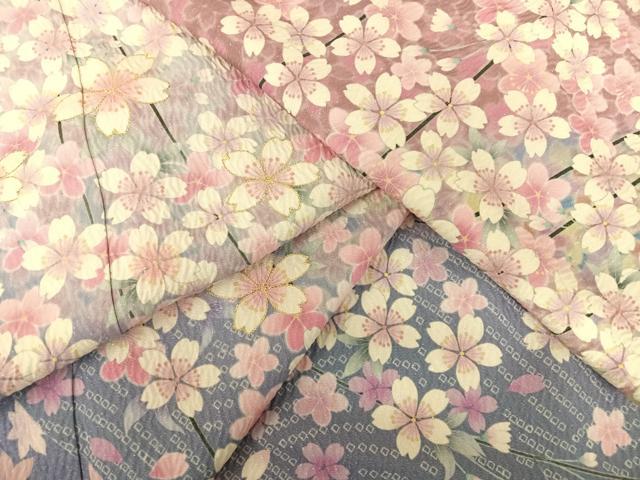 平和屋着物●訪問着 駒刺繍 枝桜 金糸 銀通し地 ロング丈 正絹 逸品 AAAT3144np