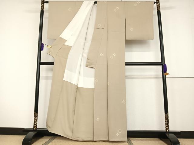 平和屋着物●上質な小紋 若松丸文 金彩 三越扱い 正絹 逸品 AAAT3145np