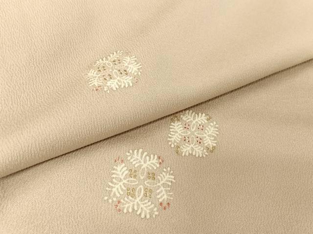 平和屋着物●上質な小紋 若松丸文 金彩 三越扱い 正絹 逸品 AAAT3145np