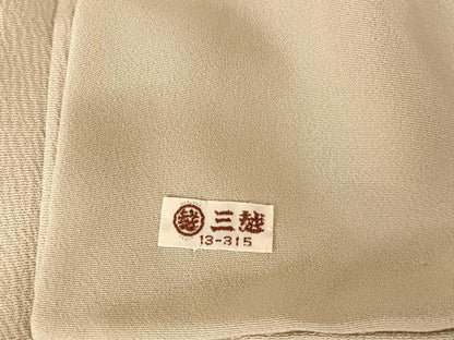 平和屋着物●上質な小紋 若松丸文 金彩 三越扱い 正絹 逸品 AAAT3145np
