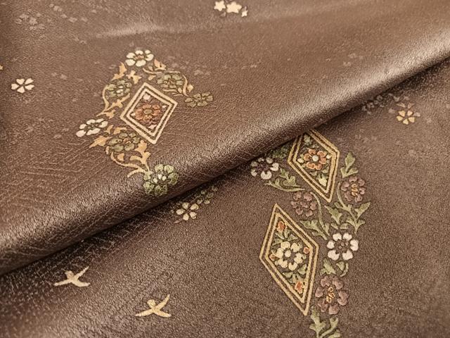 平和屋着物●創業460年・千總　小紋　花菱文　金彩　高島屋扱い　正絹　逸品　未使用　AAAT3147np