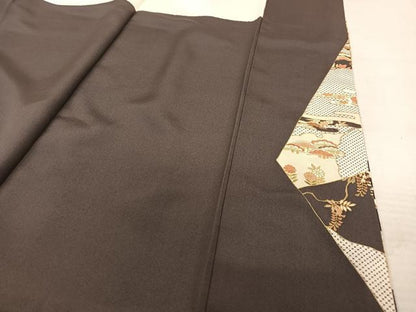 平和屋着物●銀座きしや 訪問着 駒刺繍 桐 暈し染め 金彩 たとう紙付き 正絹 逸品 AAAT3153np