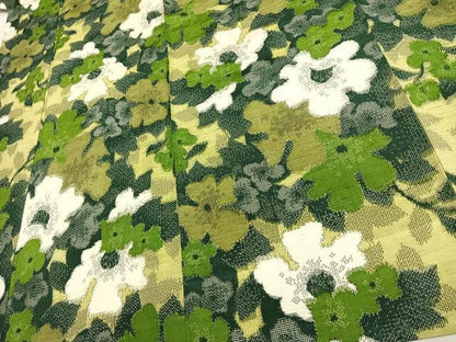 平和屋着物▽上質な紬 単衣 舞花文 正絹 逸品 AAAT3476fy