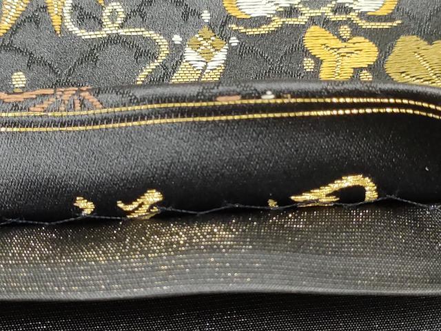 平和屋着物●極上 田中工芸織物 祥園謹製 六通柄袋帯 宝尽くし文様 金糸 正絹 逸品 AAAT3776wj
