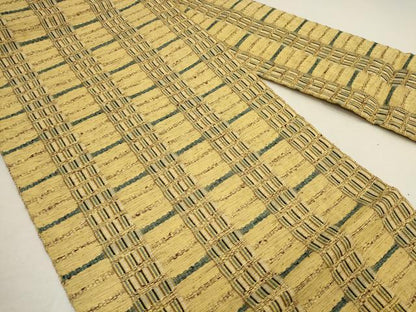 平和屋着物●米沢 スワセンイ 八寸名古屋帯 めがね織 吉野織 逸品 AAAT3780wj