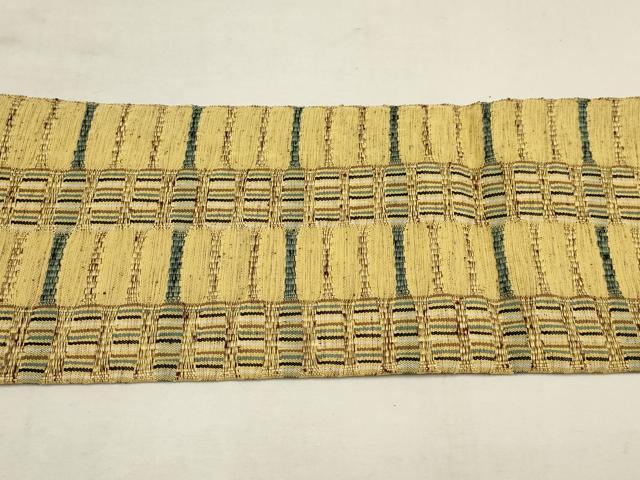 平和屋着物●米沢 スワセンイ 八寸名古屋帯 めがね織 吉野織 逸品 AAAT3780wj