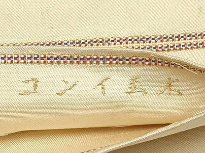 平和屋着物●龍村平蔵製　六通柄　本袋帯　木画インコ　金銀糸　正絹　逸品　AAAT3783wj
