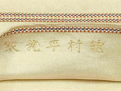 平和屋着物●龍村平蔵製　六通柄　本袋帯　木画インコ　金銀糸　正絹　逸品　AAAT3783wj