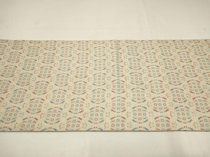 平和屋着物●九寸開き名古屋帯 花唐草丸文 金糸 正絹 逸品 AAAT3792wj