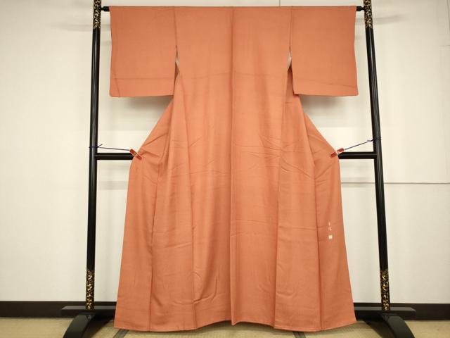 155cm　正絹鮫小紋　黒紺　墨色　カジュアル　お稽古　l900 正統派古典 紺(黒に近い) おしゃれ 上品 清楚 綺麗系【通販可