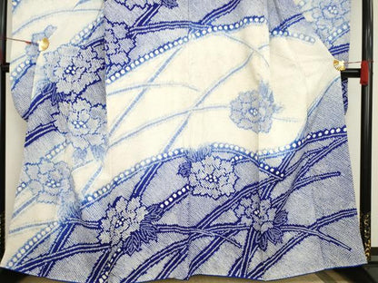 平和屋着物●豪華振袖　総絞り　舞花文　正絹　逸品　AAAT5115ck