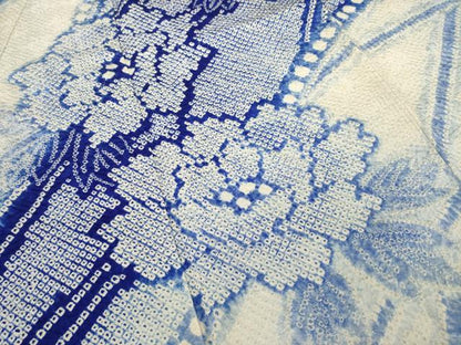 平和屋着物●豪華振袖　総絞り　舞花文　正絹　逸品　AAAT5115ck