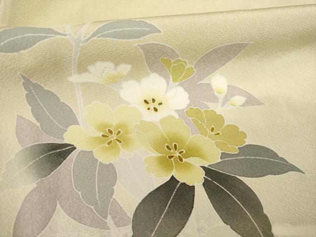平和屋着物●訪問着 作家物 流水枝花文 正絹 逸品 AAAT5190ck
